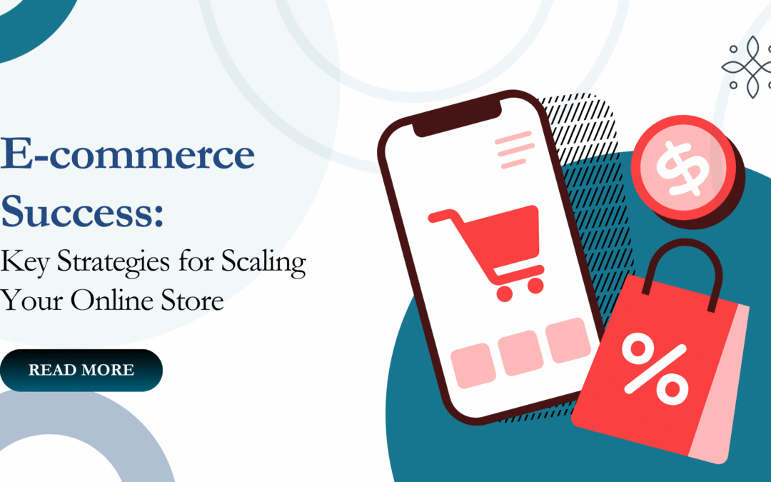 An e-commerce illustration, along with the blog title and a ‘Read More’ button.